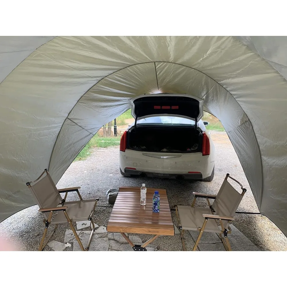 Pergola Multiple Function Vehicle Awning Car SUV Tents for Camping Waterproof and Tailgating Shelter Eggshell Shape Tent Gazebo