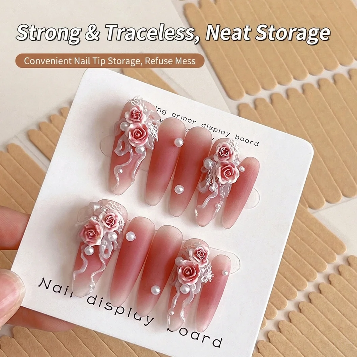 60/66 шт. двусторонних клейких – обзор и цена Striping Tape Nail