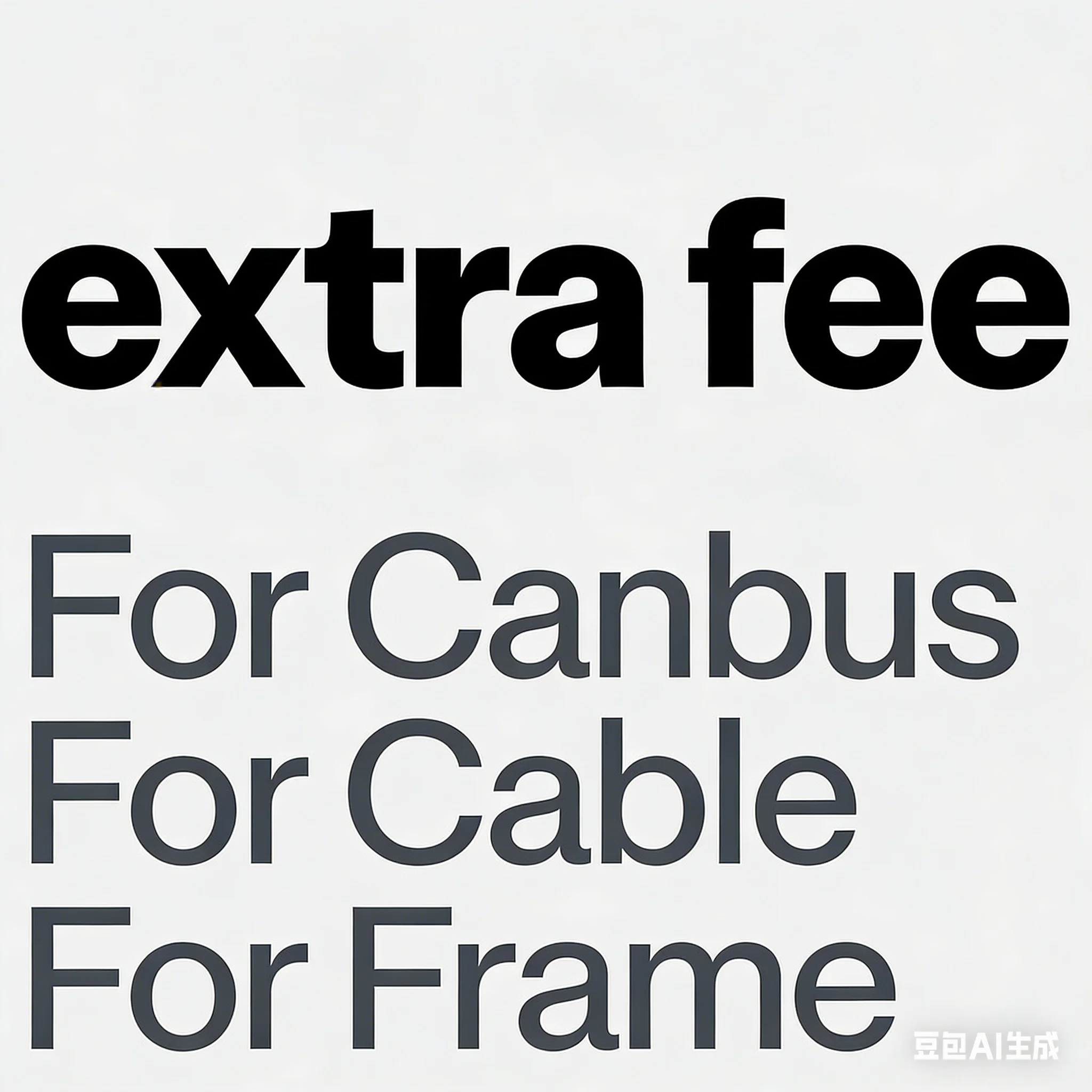 Extra Fee For Cable Extra Fee For Cable For Canbus For Frame