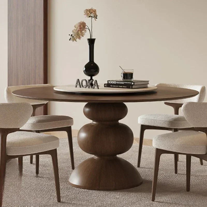 

Dining Table Sedentary Round Rooms Elegant Tables Cafe Restaurant Reception Muebles Designer Multifunction Home Furniture