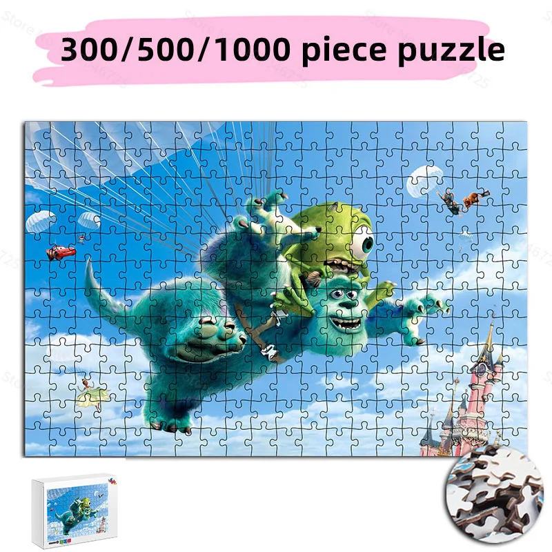 300 500 1000 Disney Cartoon Jigsaw Puzzle Monster University Puzzle Educational Toy for Adults Anime Toys Creativity Gifts