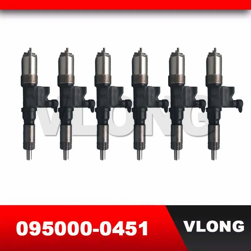 

6PCS Fuel Injector Assembly 8976012590 8976012591 For ISUZU 6HK1 8-97601259-0 8-97601259-1 8-97601259-2 095000-0450 095000-0451