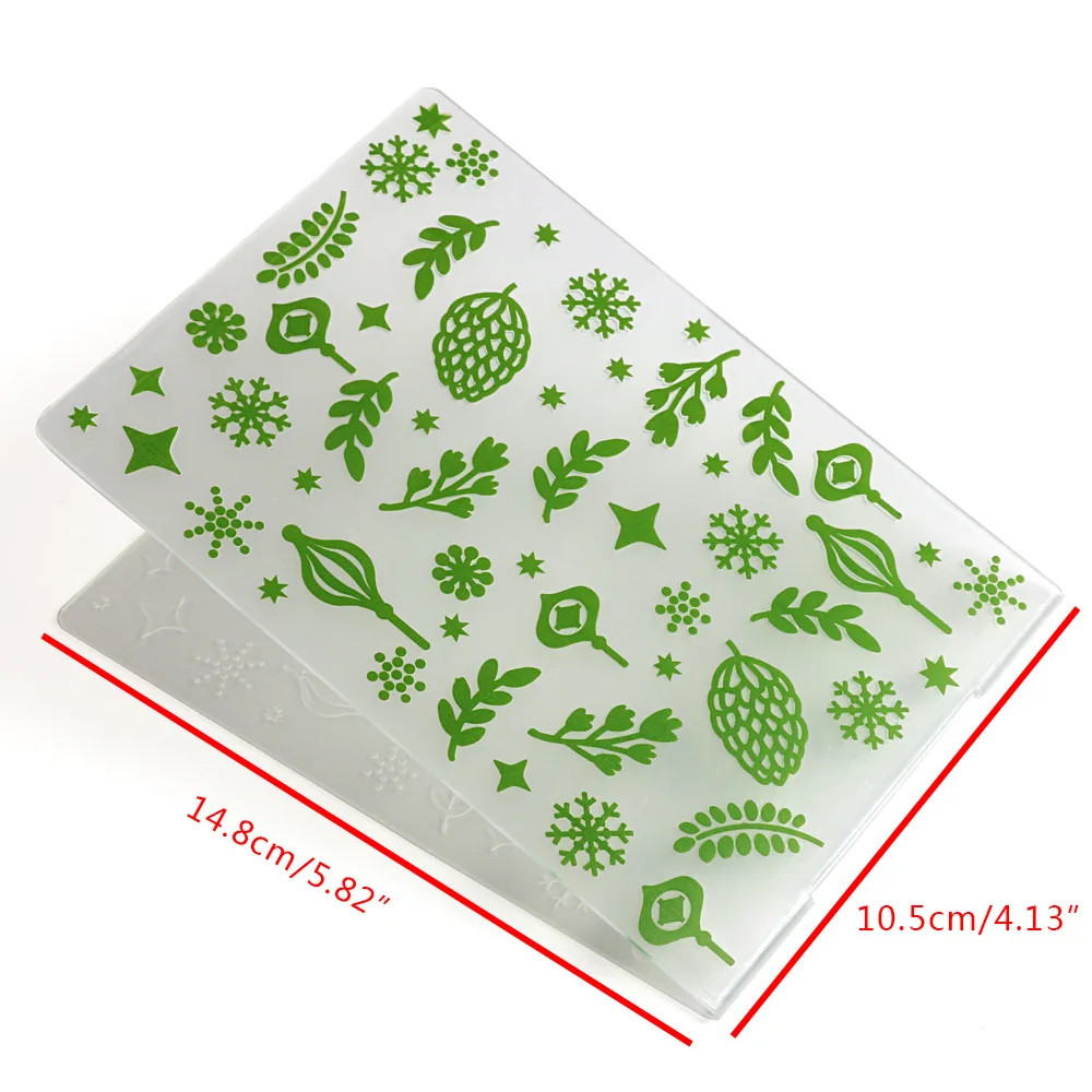 Newest 3D Embossing Folder Transparent Embossing Plastic Plates Design For INS DIY Paper Cutting Dies Scrapbooking 10.5x14.5cm