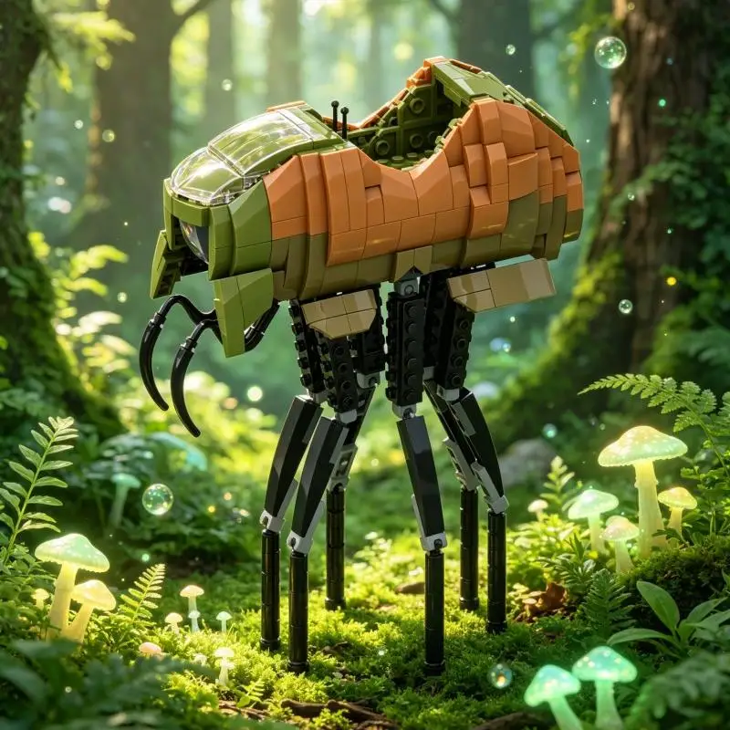 

MOC Silt Strider Building Blocks Fantasy Giant Arthropod Creature Model Bricks Kit