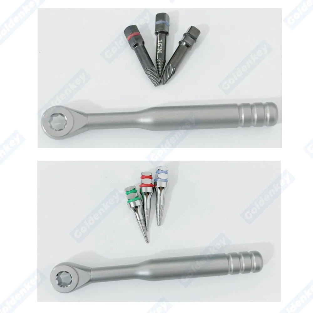 Broken Fixture Remove Failed Screw Wrench Kit Pick Up Extractor Remover Safe Dental Marginal Bone Loss