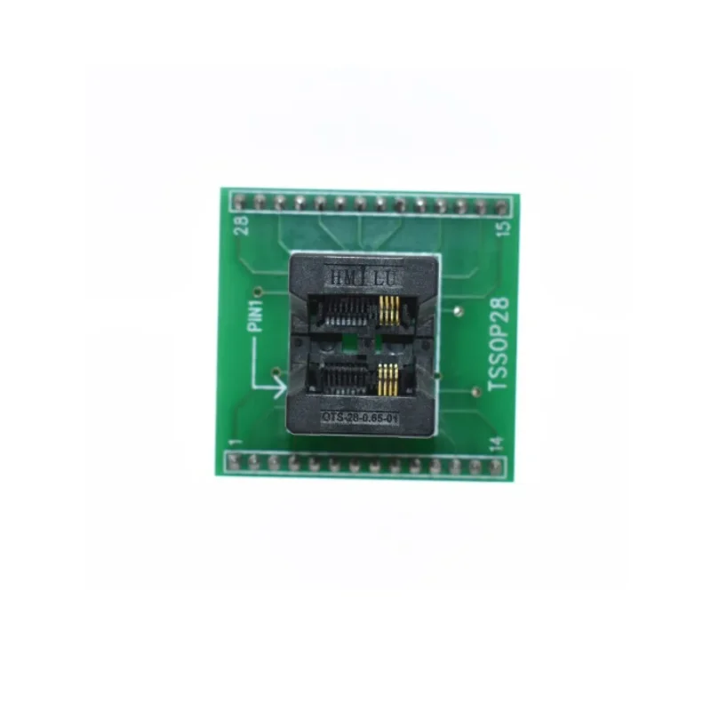 IC Test Socket Adapter, Programmer Adapter, TSSOP8 to DIP28, TL866A, TL866CS, 0.65mm Pitch