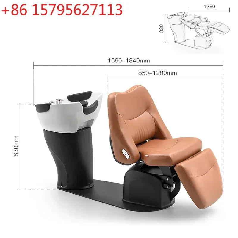 

Electric Lying Half Shampoo Chair Cosmetology Shop Hair Care Flushing Bed Barber Shop Shampoo Basin for Hair Salon