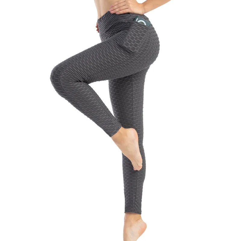 Women Pocket Bubble Fitness Leggings Image 6