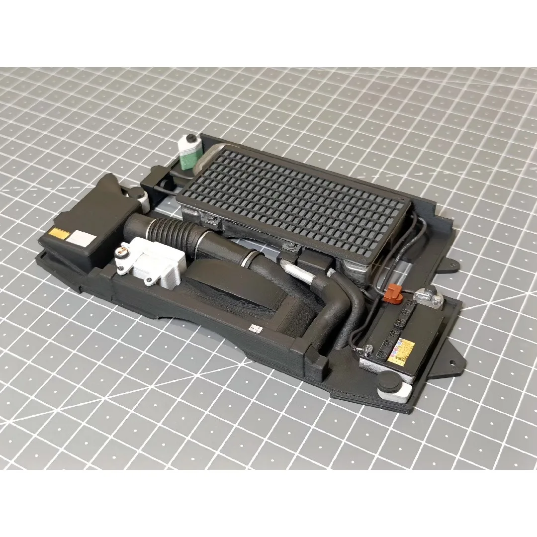 1/10 RC Rock Crawler Custom Simulated Engine Compartment Realistic Scale Interior Decor For Killerbody LC70 Offroad Accessories