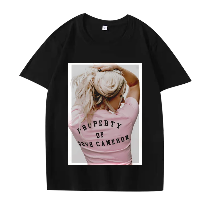 

Dove Cameron Classic graphics T Shirt 2025 men ’s women Oversized 100% Cotton streetwear short sleeve Summer print Unisex tops