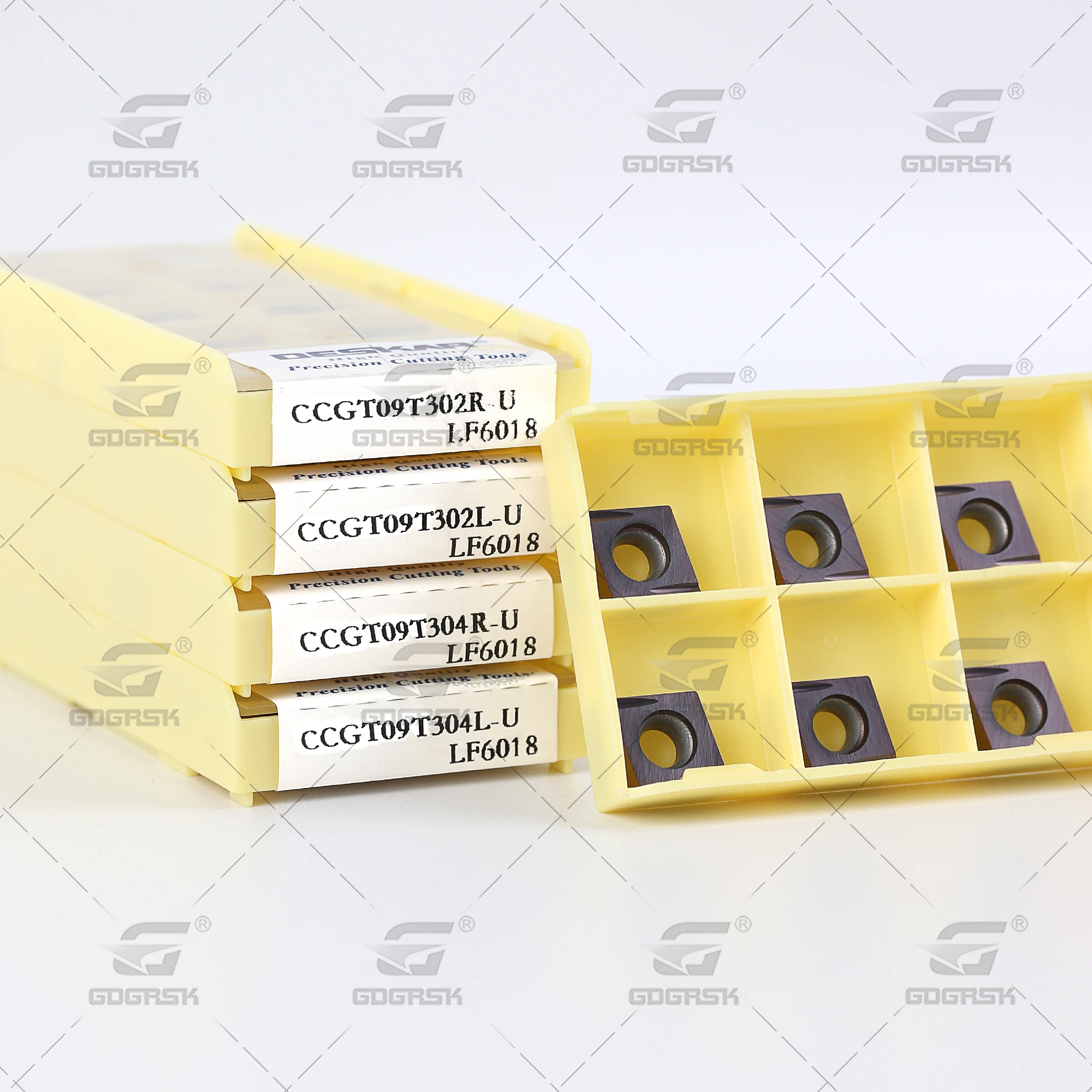Imagem -06 - Deskar-ferramentas de Torno Cnc de Inserções de Torneamento Interno Ferramentas de Carboneto Ccgt09t302r Ccgt09t302l Ccgt09t304r Ccgt09t304lu Lf6018 Aço Inoxidável