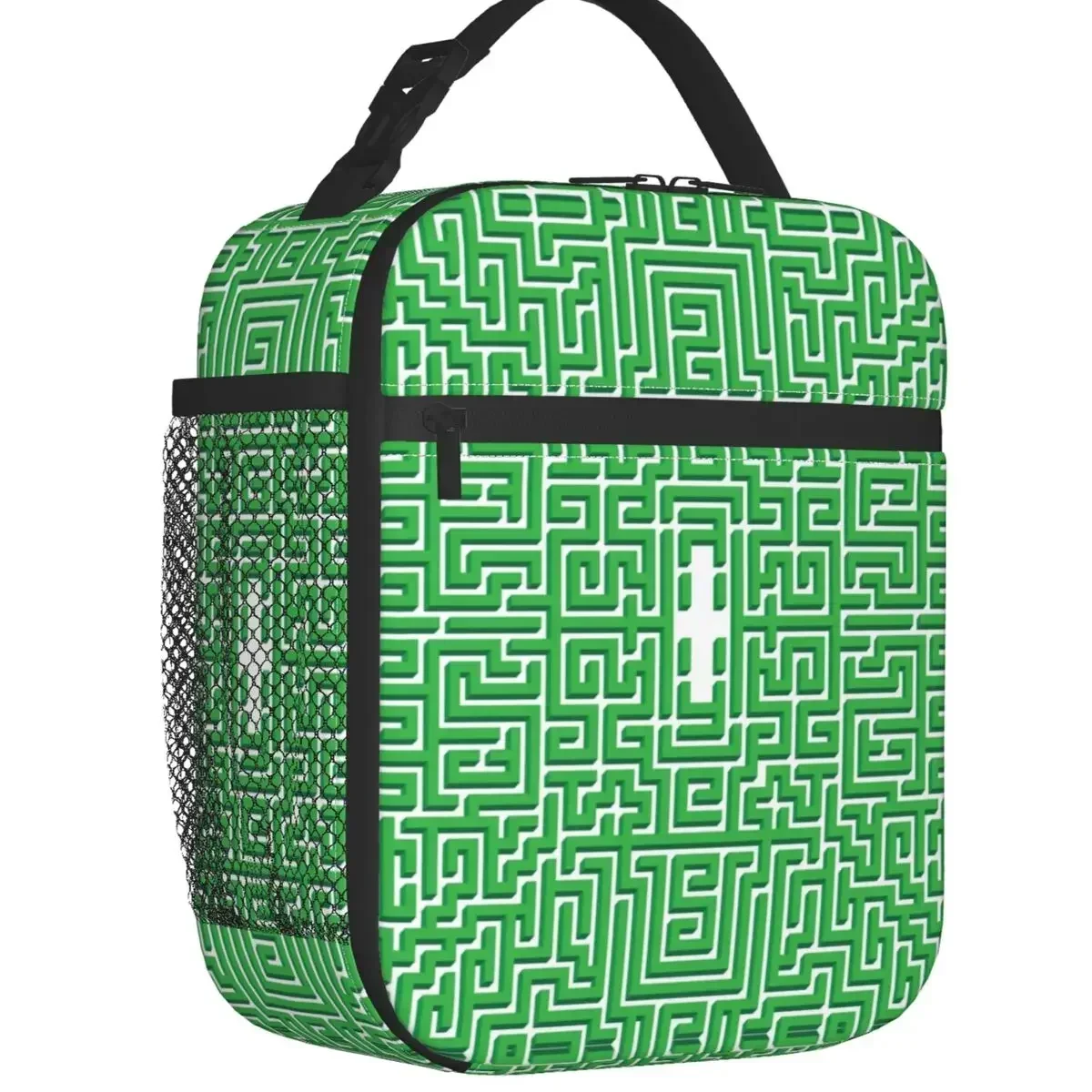 Shining Overlook Maze Hotel Carpet Insulated Lunch Bag Modern Geometric Labyrinth Thermal Cooler Bento Box Office Work School