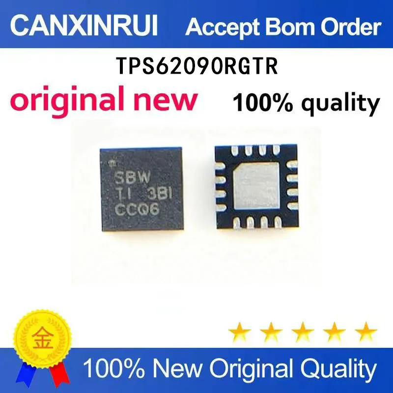 

(5-100 Pieces) TPS62090RGTR silk screen SBW package QFN-16 switch regulator chip in stock