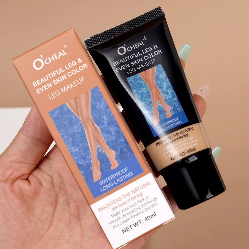 40ml ขาแต่งหน้าโลชั่นแม้ผิว Body Foundation กันน้ํา Long Lasting Body Tanning Cream Medium Bronze ขาแต่งหน้า
