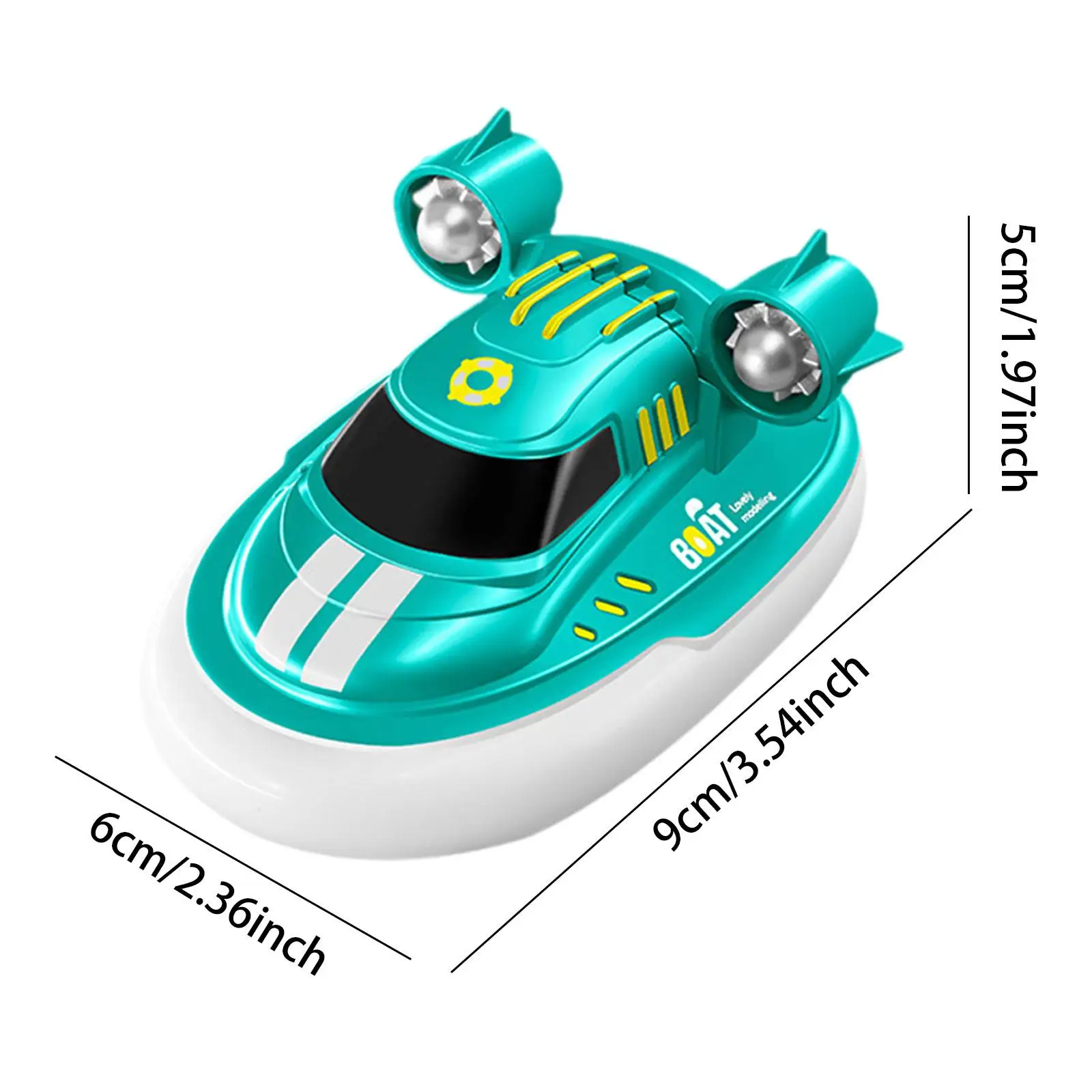 1/32 RC Boat for Kids Birthday Gifts Bathtub Toy Boats for Children Pools