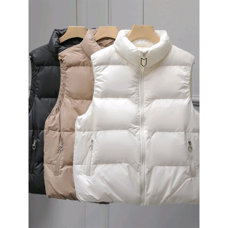 

plus Size Casual Loose Thiened Svel Stand Collar Vest Women's Outerwear Faionable Winter Coat for plus Size Women