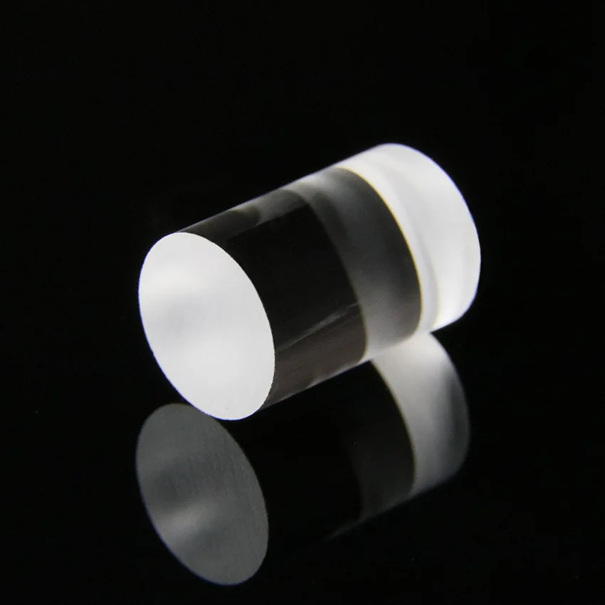 Cylindrical rod mirror diameter 8mm length 12mm K9 material optical glass lens