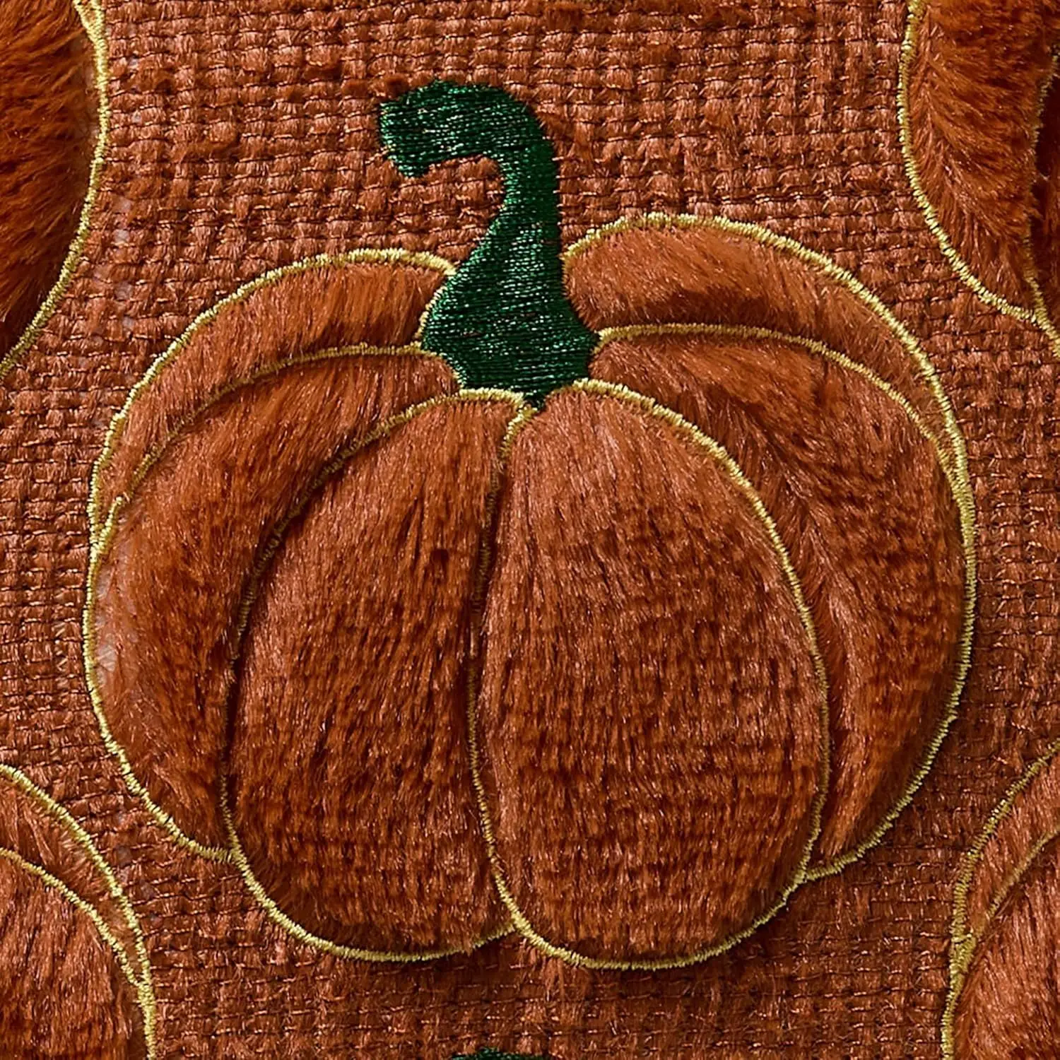 18x18inch Brown Halloween Pumpkin Square Pillowcase Home Decor Room Bedroom Living Room Sofa Coreless Comfortable Cushion Covers