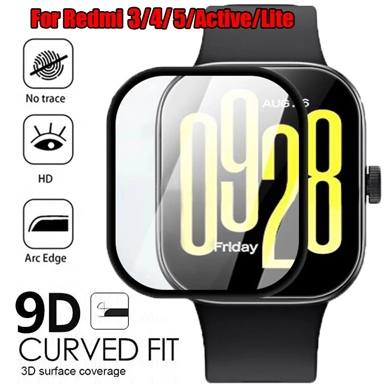 1-5PCS Screen Protector For Redmi Watch 5 4 3 Accessories No