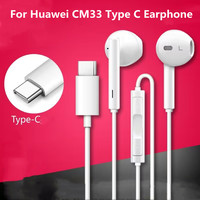 For Huawei CM33 Type C Earphone Hi-Res Audio In-Ear Headsets With Mic Wired For Huawei P60 40 50 Pro Nova 11 10 Mate X5 50 40Pro