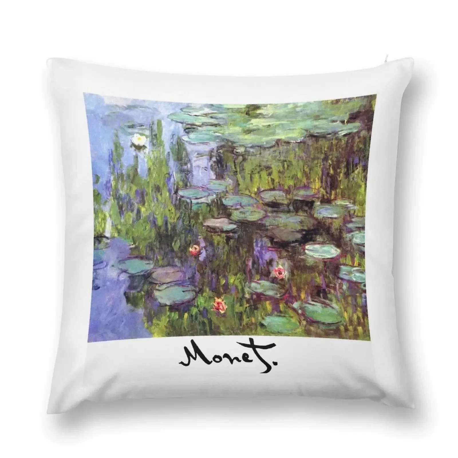 

Monet - Waterlilies (Nympheas) Throw Pillow Cusions Cover pillow cover luxury Decorative pillowcase Christmas Pillow