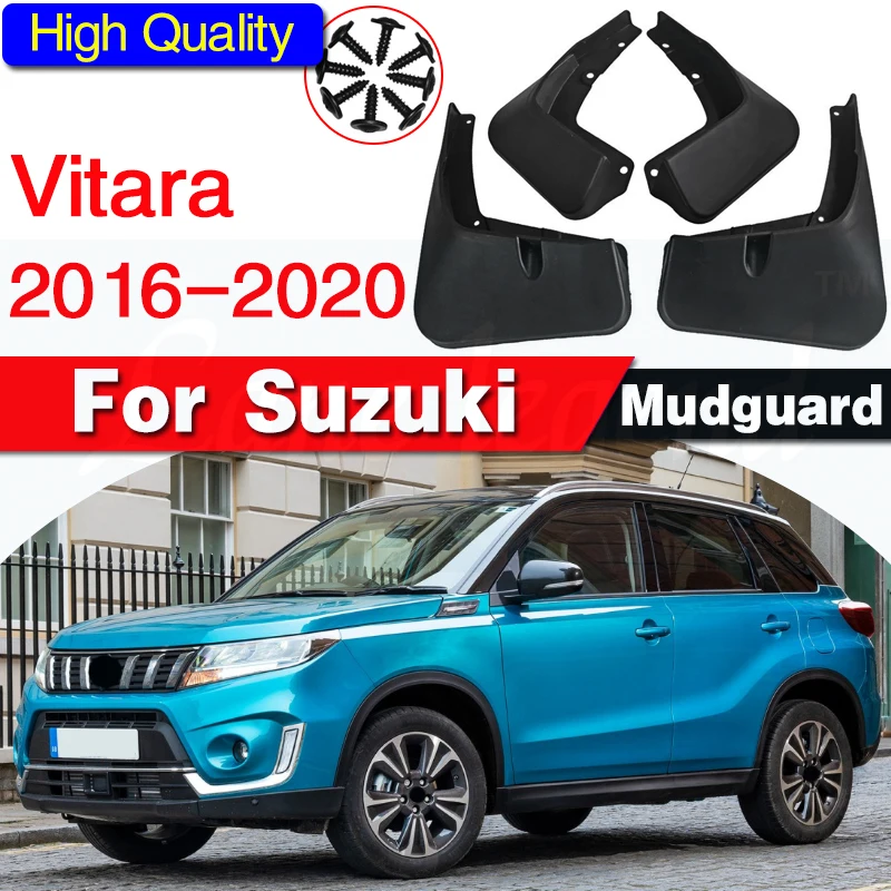 

Mudflaps Splash Guards Car Mud Flaps For Suzuki Vitara / Edcudo Mudguards Fender 2016 2017 2018 2019 2020 Front & Rear Protector