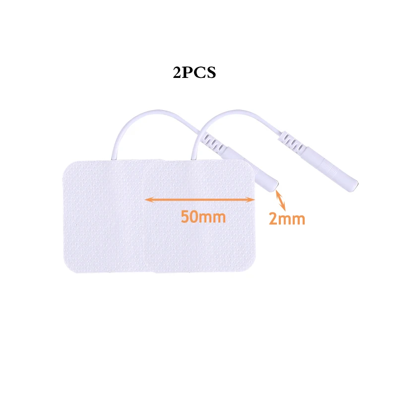 5*5cm Self Adhesive Electrode Pads with 2mm Plug for TENS Muscle Stimulator Electric Patch Digital Physiotherapy Instrument