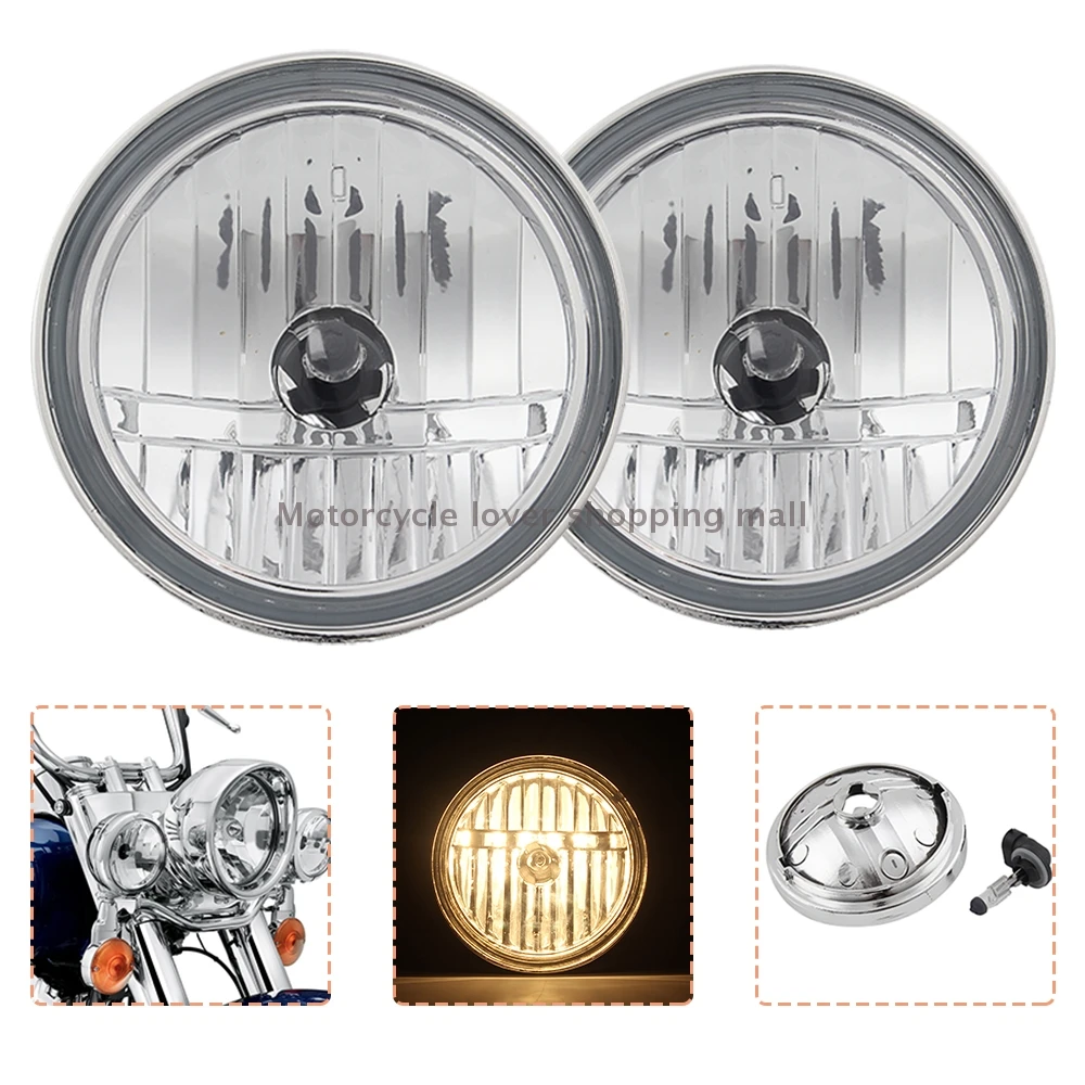 Motorcycle Front Auxiliary Spot Fog Passing Light Lamp Chrome Fits For Harley Davidson Touring Electra Glide 2014-UP Accessory