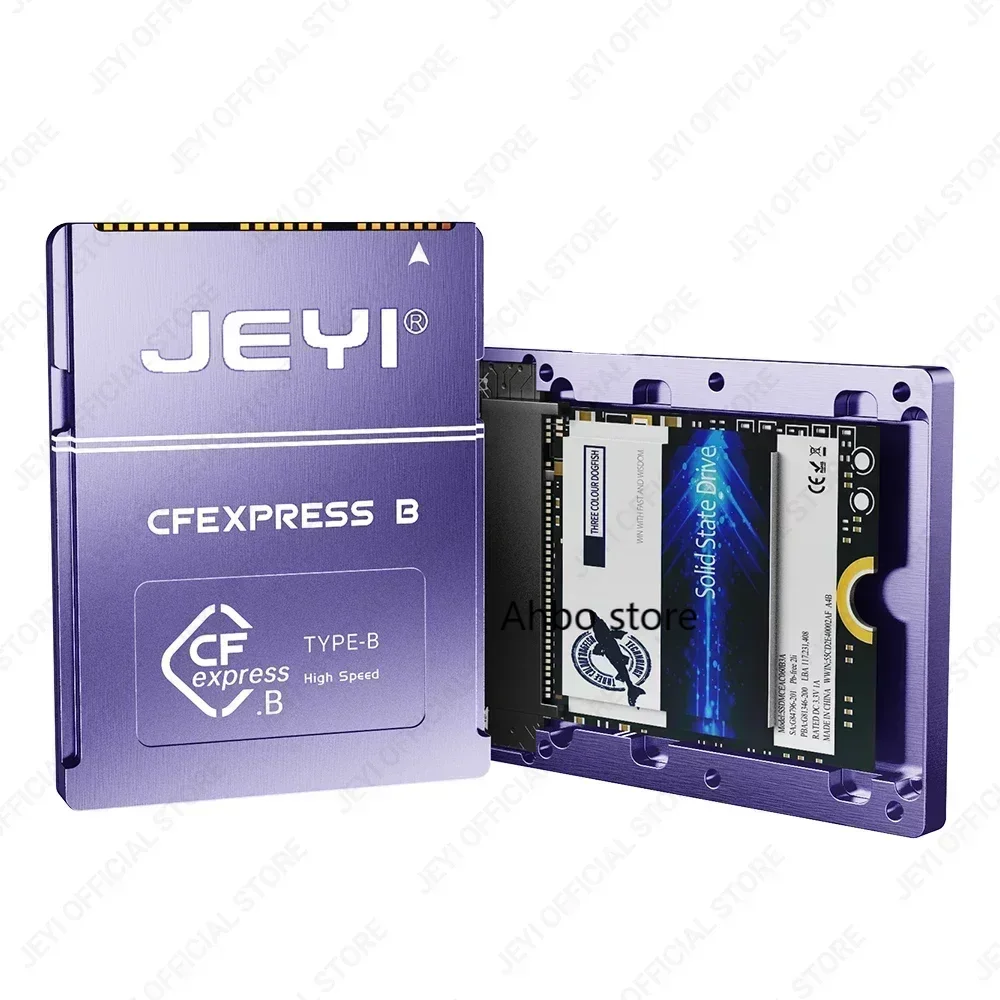 JEYI CF-Express Type-B to 2230 NVMe M.2 SSD Adapter, PCIe 4.0 Expansion Memory CFexpress Card For CANON NIKON Z6/Z7/Z9/R3/R5