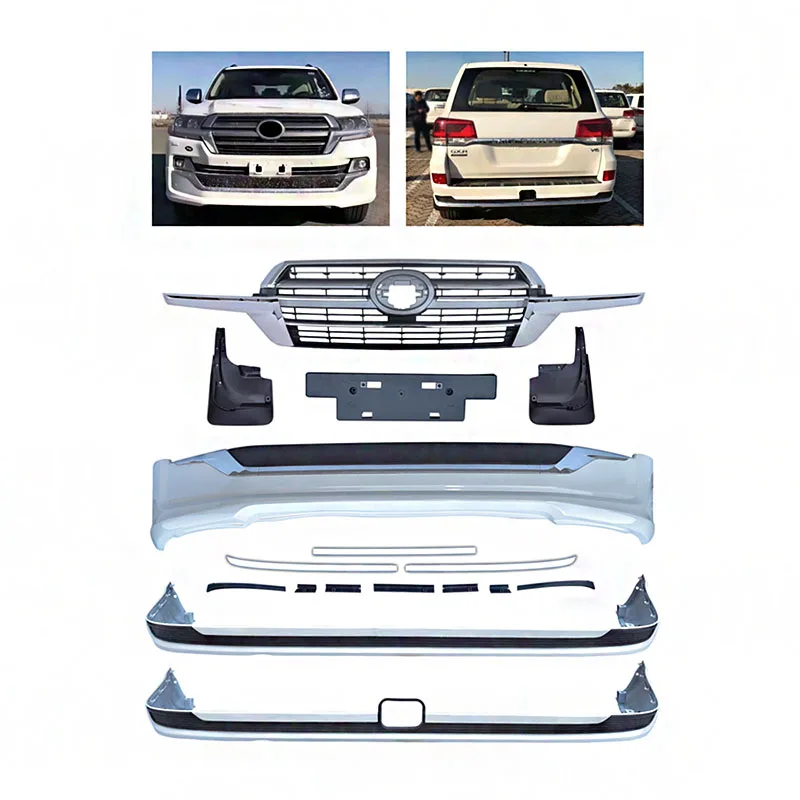 High Quality Car Body Kit for Land Cruiser  2016-2020 update 2021 Front and Rear Bumper Body Kits for Land Cruiser