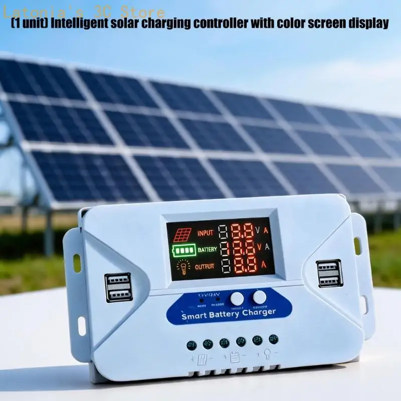 Battery Regulator with USB Output and Color Screen for Home Use X3UB