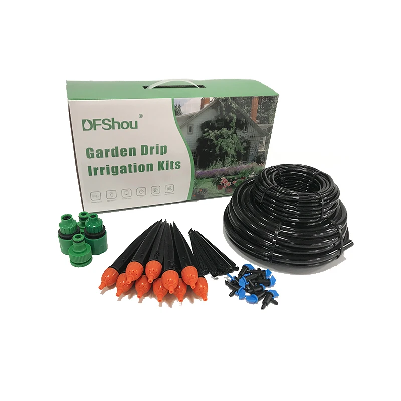 202525M Misting Micro Drip Irrigation Kit in Outdoors Automatic Drip Irrigation Kit Set for Home Garden Watering
