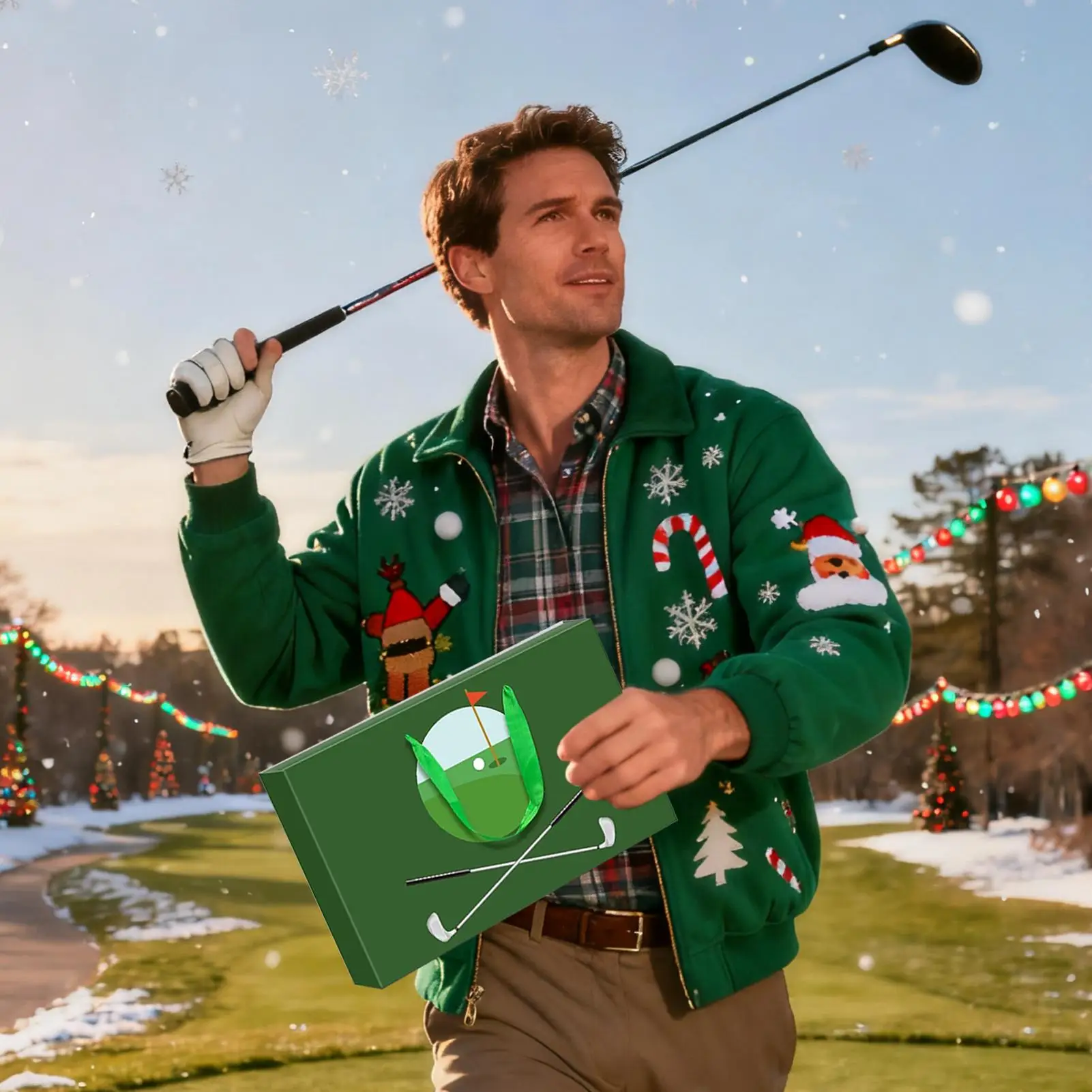 

Рождественский обратный отсчет, 24-дневный набор инструментов для гольфа, календари обратного отсчета для отцов, мужей, парней, игроков, начинающих, вечеринок