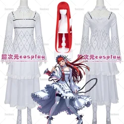 Game P3 Chidori Yoshino Cosplay Costume Persona Yoshino Chidori White Dress Wig Shoes Yoshino Cosplay For Hallowmas Carnival