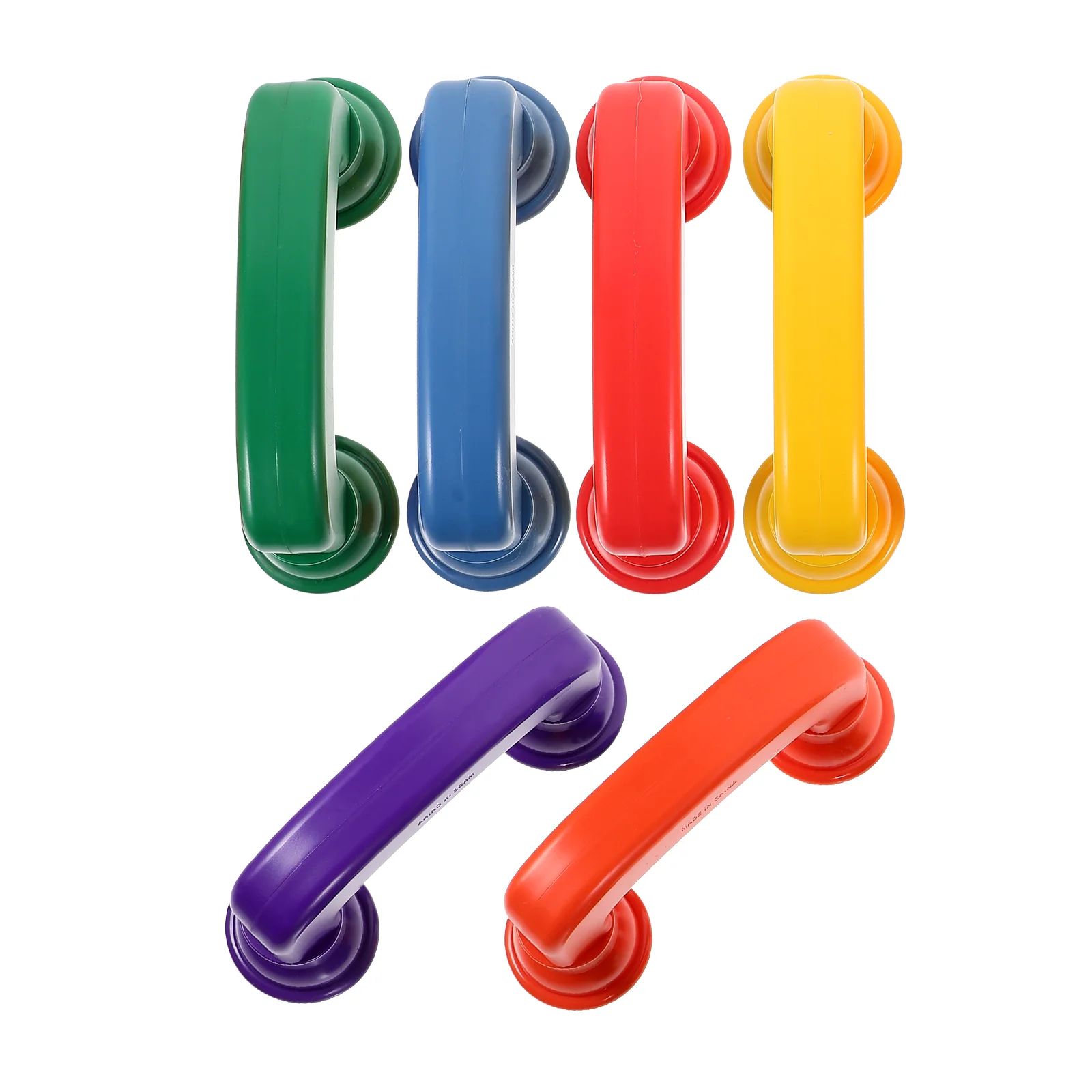 

6 Pcs Whisper Phones Toddler Educational Toy ABS Plastic Colored Rounded Edges Preschool Kids Early Learning Fine Motor Skills