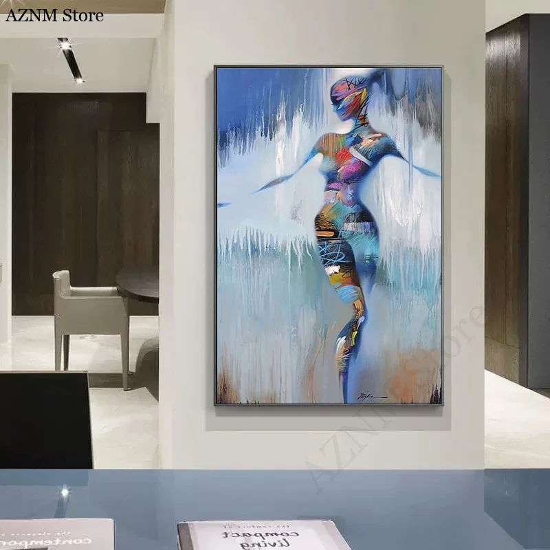 Abstract Sexy Woman Nude Female Poster Canvas Painting Graffiti Aesthetics Wall Art Modern Home Decoration Living Room Decor