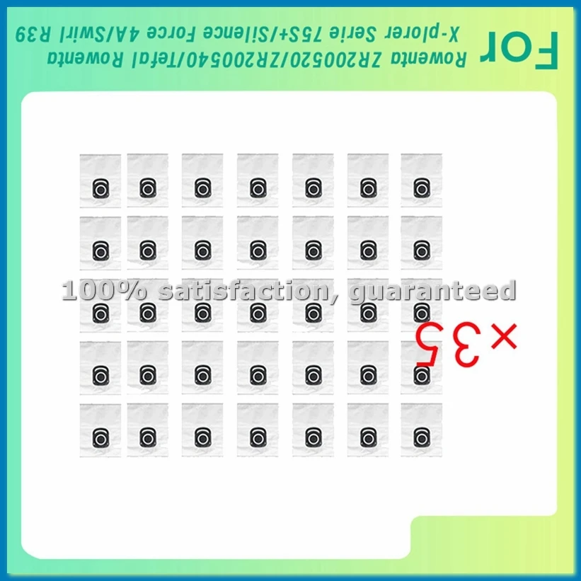 35 Pcs Dust Bags for ZR200520/ZR200540/ X-Plorer Serie 75S+/Silence Force 4A/Swirl R39 Sweeper-A51M