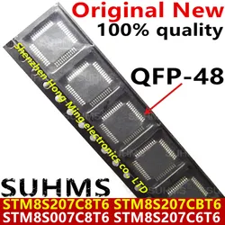 (5 pezzi) 100% Nuovo STM8S207C8T6 STM8S207CBT6 STM8S007C8T6 STM8S207C6T6 STM8S207 C8T6 STM8S207 CBT6 QFP-48 Chipset