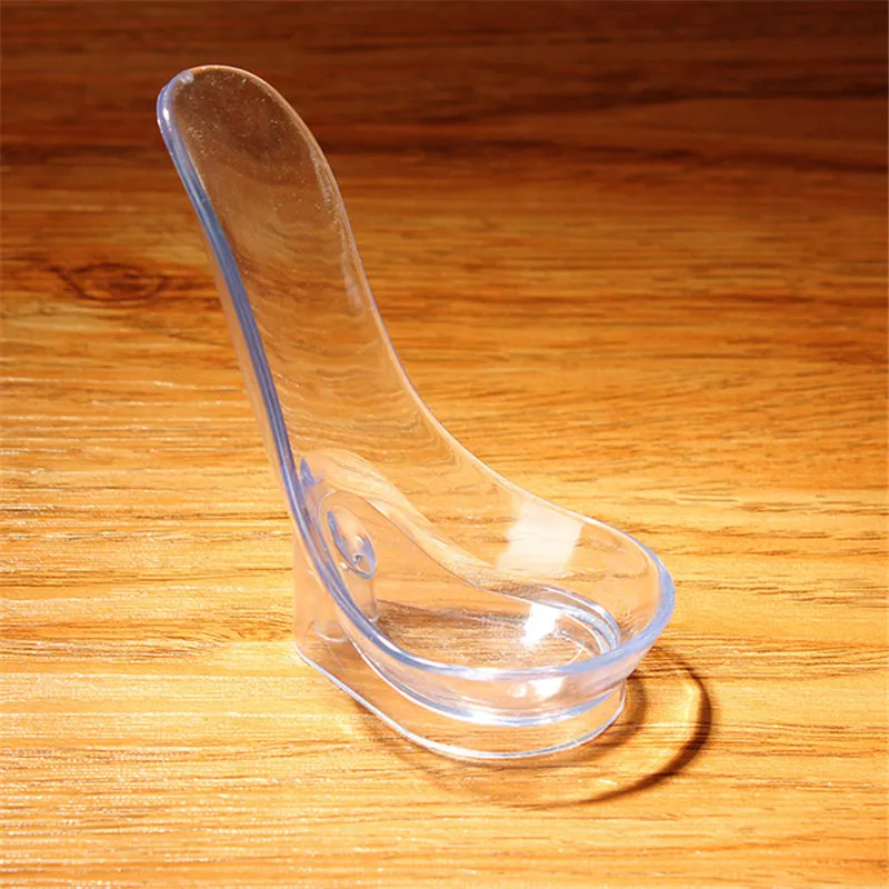 MUXIANG 5PCS tobacco pipe stands L : 48mm W : 40mm H  67mm Spoon-shaped Acrylic transparent pipe holder can hold one pipe