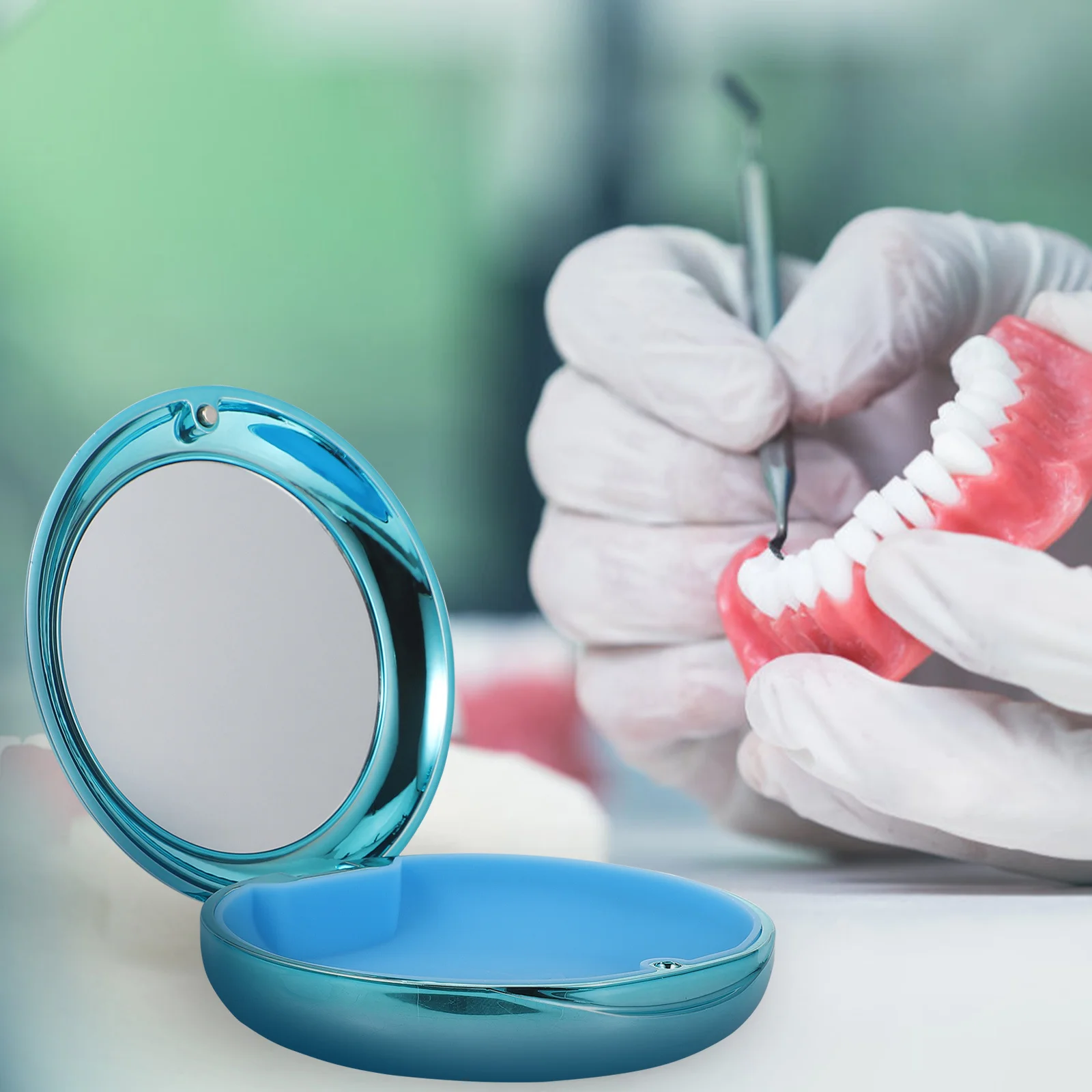 Denture Case thodontic Retainer Box Portable ABS PC Material Storage Container For Braces Dentures Lightweight Practical Multi