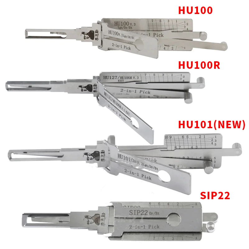 

Lishi 2 in 1 HU100 HU100(10) HU100R HU101 HU64 HU66 HU83 HON66 HU92 SIP22 TOY2 for FORD2017