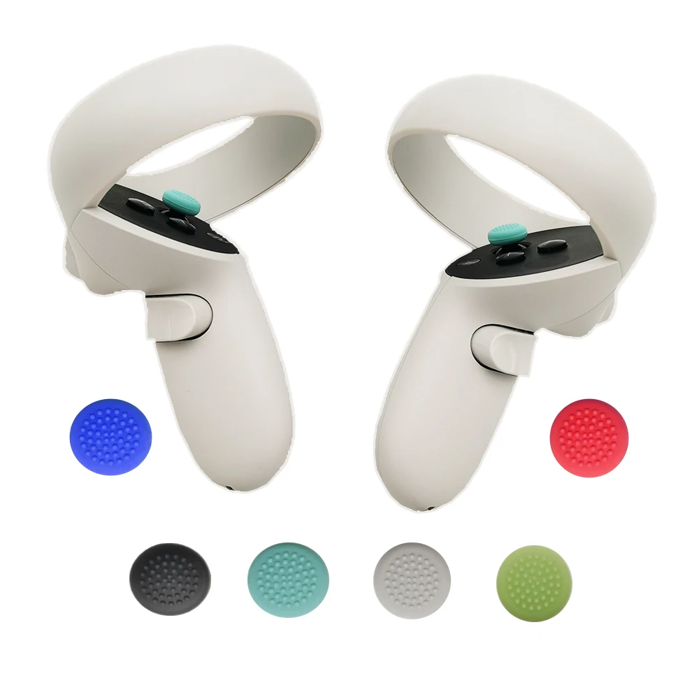 قبعات الروك المضادة للانزلاق للتحكم VR ، غطاء ميتا كويست 3 ، الإبهام عصا قبضة الجلد ، بيكو 4 ، ACC