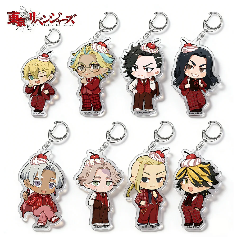 Tokyo Revengers Keisuke Baji Izana Kurokawa Kakucho Hajime Kokonoi Rindo Haitani Cherry Whip Chibi Acryl-Schlüsselanhänger Taschenanhänger