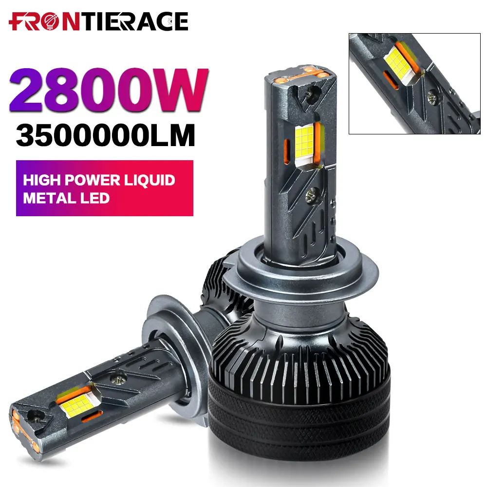 Car Headlight Bulb Fog Light for Auto 2800W Fog Light Projector Turbo Car Headlamp Canbus 12v 24v HB3 HB4 9012 H1 H4 H7 H11 H13