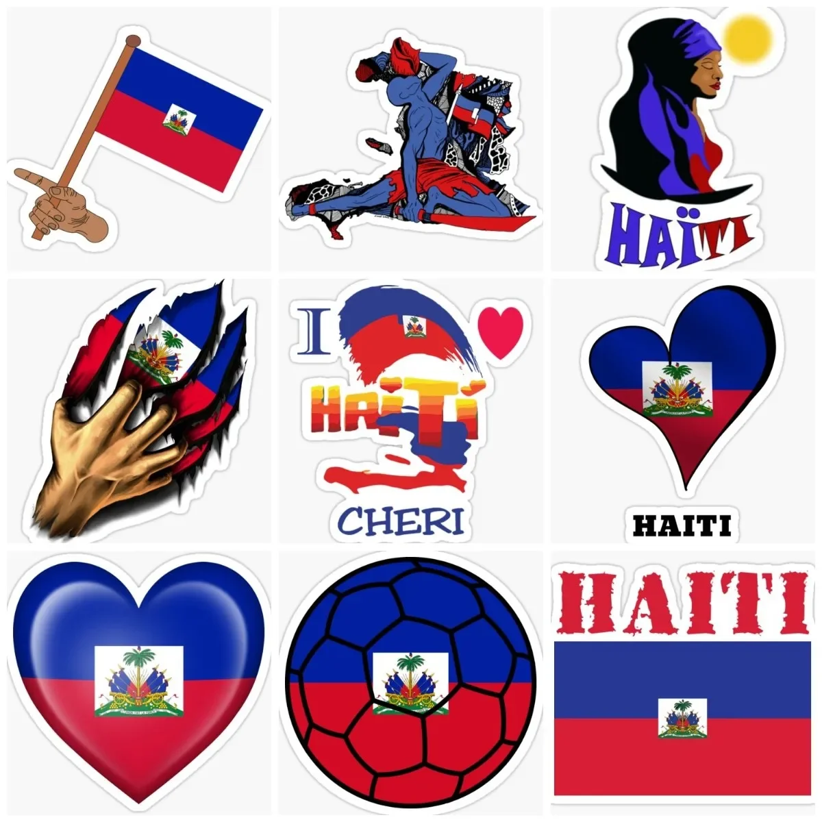 

Haitian HT Flag Map Creative Sticker Camper Van Wall Room Truck Bumper Car Moto Window Glass PVC Decal Accessories Customizable