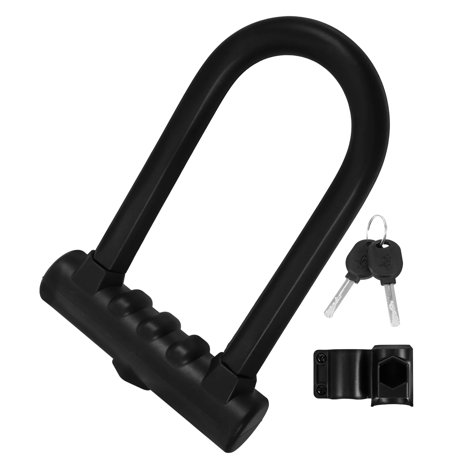 

Bike U Lock Sturdy Convenient Multi Function Cycle Lock with Key for Outdoor Safety Protection Portable Bike Locks