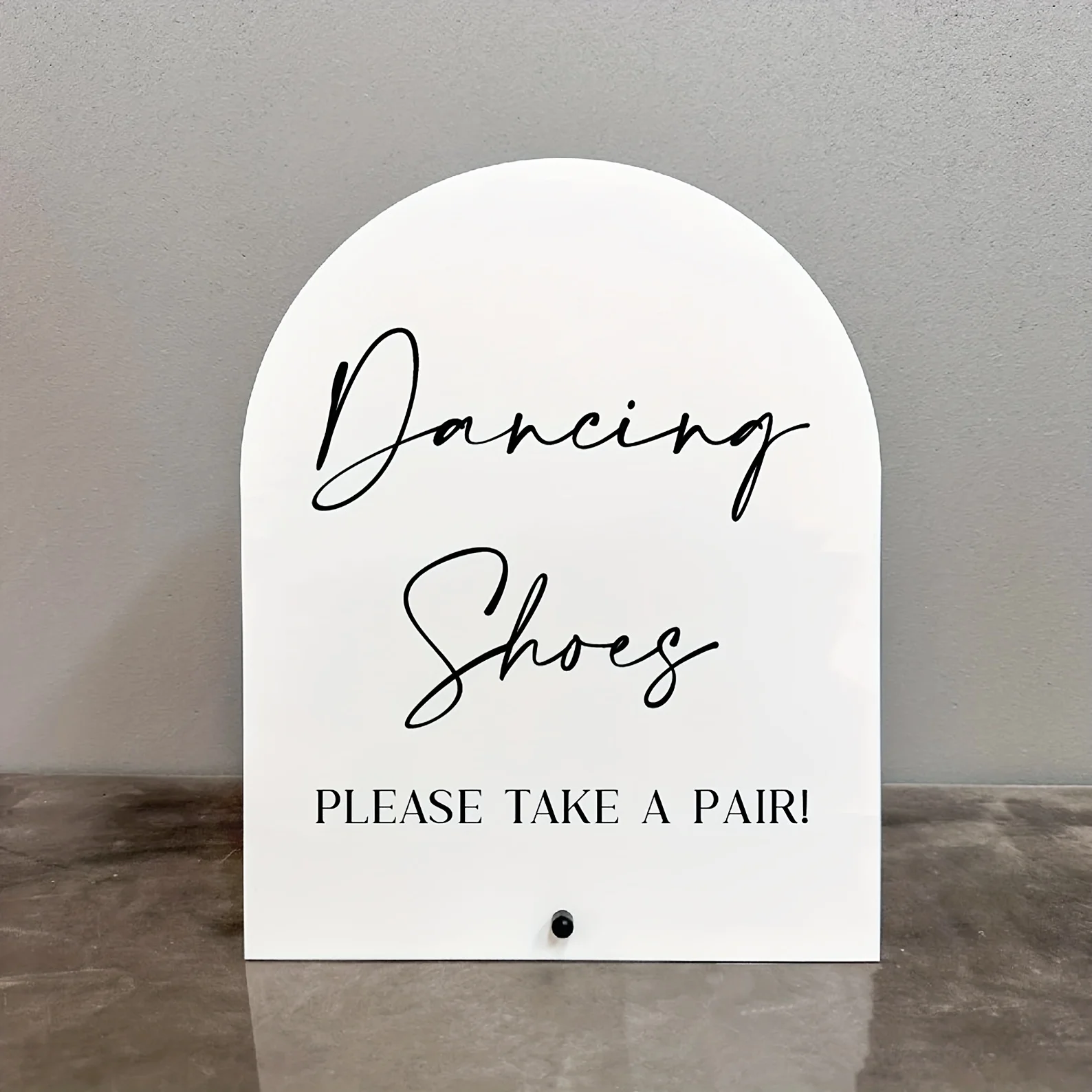 【Flach】Klassische Tanzschuhe Acryl-Schild, Hochzeit, Schreibtisch, Mehrzweck, 2D Flach – Detail 1