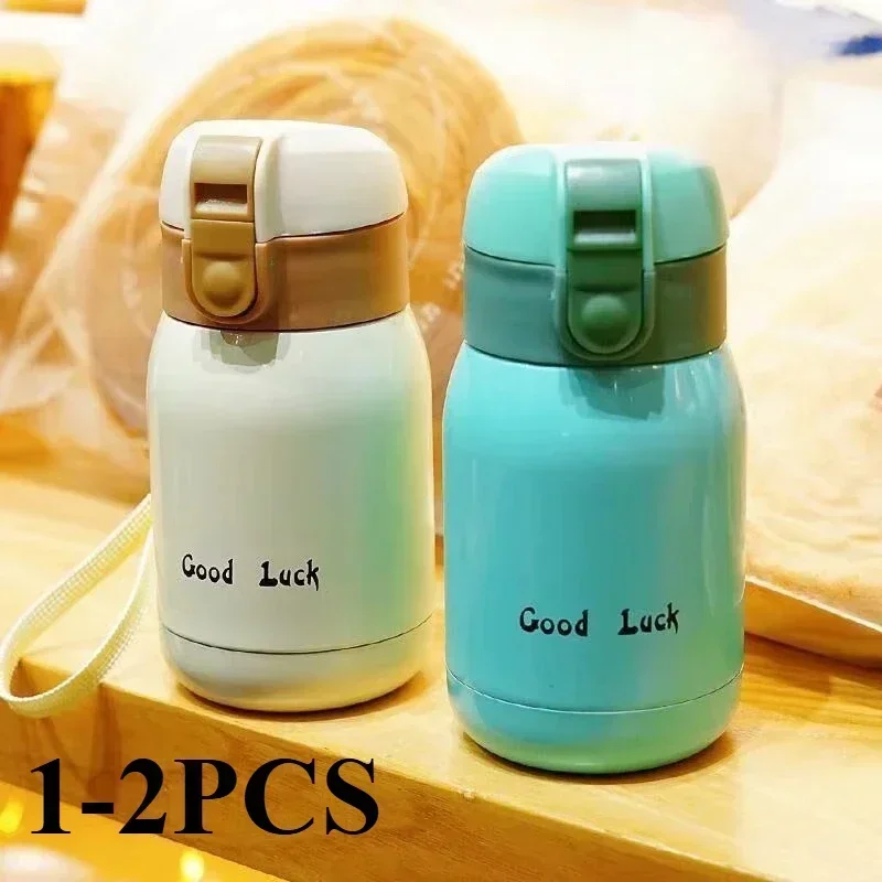 200ml ฉนวนกันความร้อนถ้วยนักเรียนเลดี้มินิสแตนเลสฉนวนกันความร้อนถ้วยน่ารักเกาหลีสีลูกกวาดกีฬาถ้วยน้ําแบบพกพาง่าย