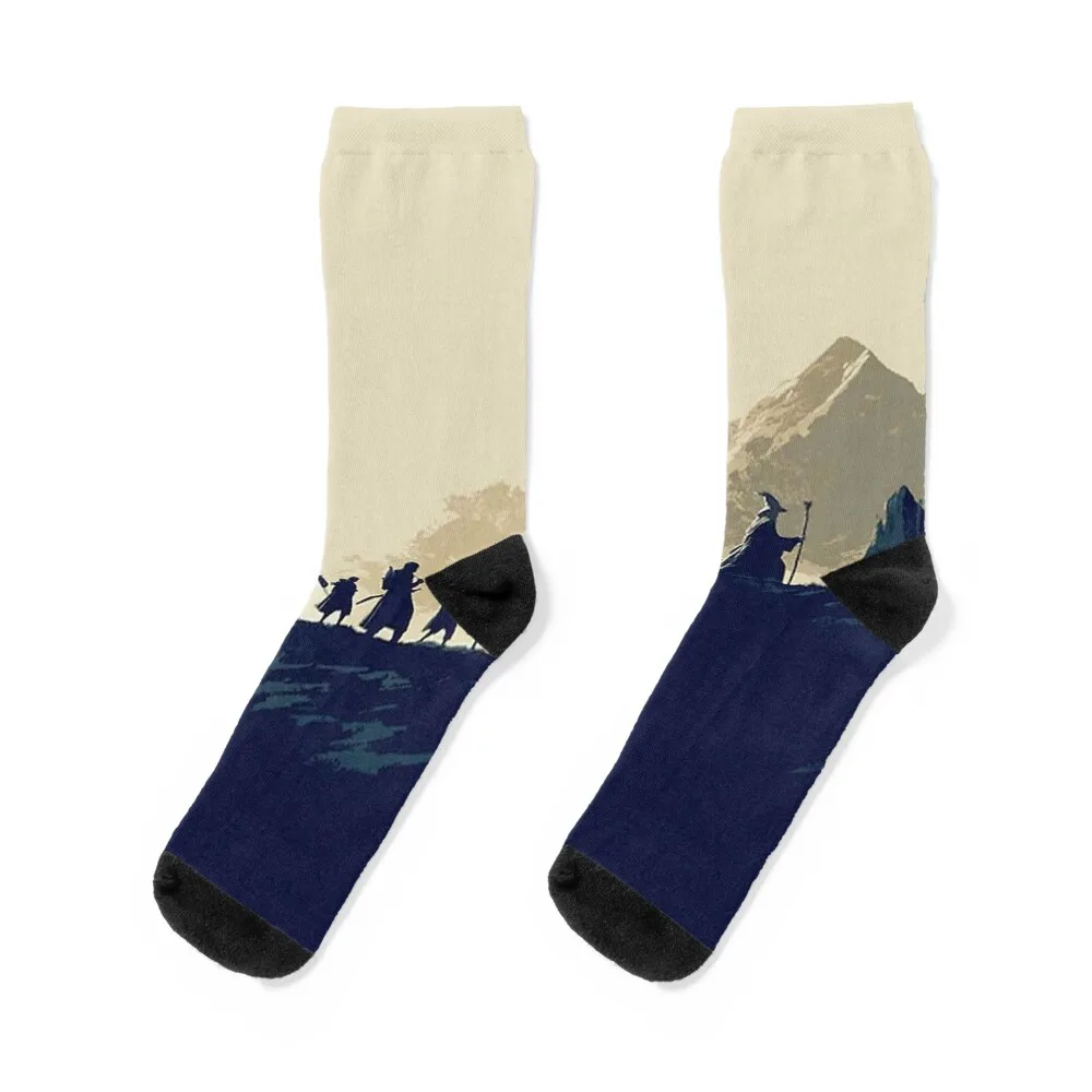 

Fellowship Mountains Socks Non-slip cartoon custom Running Women's Socks Men's
