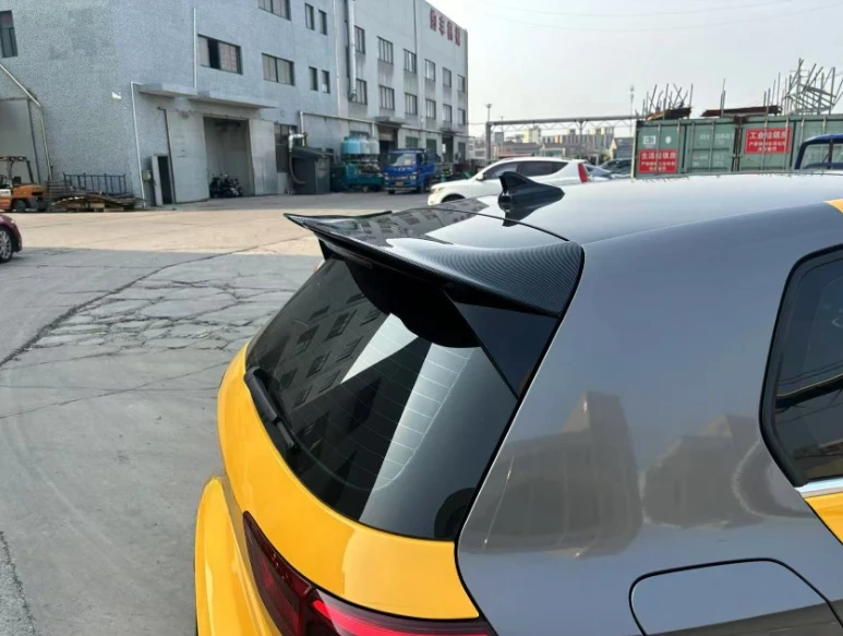 ل VW Golf 8 MK8 8.5 GTI Rline 2019-2024 3 Oettinger Style Car Rear Roof Spoiler Wing Body Kit تعديل الضبط الخارجي #2
